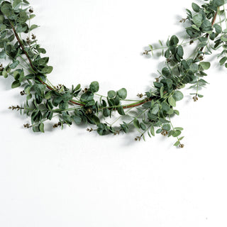 Round Green Eucalyptus Garland - Irony Home