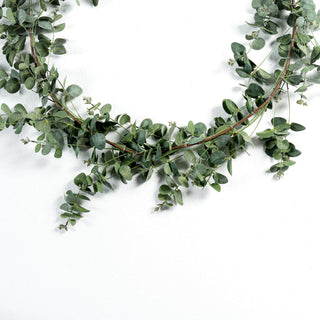 Round Green Eucalyptus Garland - Irony Home