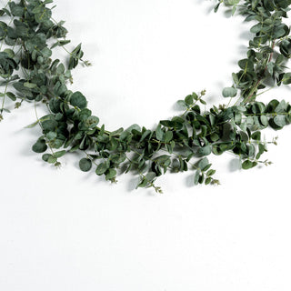 Round Green Eucalyptus Garland - Irony Home