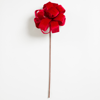 Ruby Red Velvet Tree Pick - Irony Home