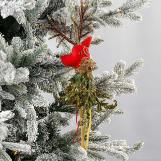 Rustic Holiday Reindeer Ornament - ironyhome