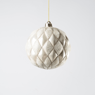 Sand Gold Glitter Ball Ornament - Irony Home