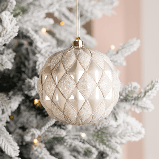 Sand Gold Glitter Ball Ornament - Irony Home