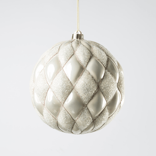 Sand Gold Glitter Ball Ornament - Irony Home