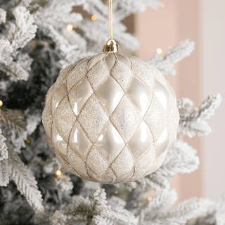 Sand Gold Glitter Ball Ornament - Irony Home