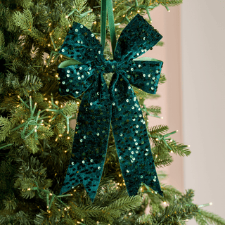 Sequin Velvet Bow - Irony Home