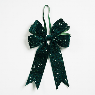 Sequin Velvet Bow - Irony Home