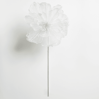 Serene White Flower Pick - Irony Home