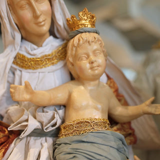 Silent Night Nativity Set in Blue, Gold & White - ironyhome