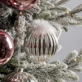 Silver Ball Ornament - ironyhome