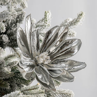 Silver Blooming Magnolia Pick - ironyhome