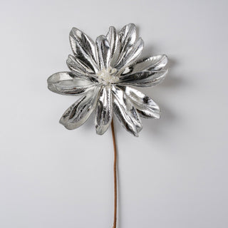 Silver Blooming Magnolia Pick - ironyhome