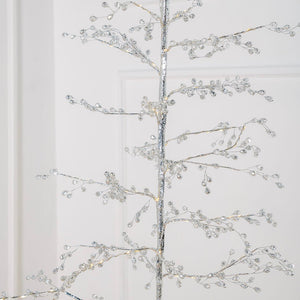 Silver Festive LED Acrylic Porch Tree