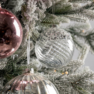 Silver Glass Ball - ironyhome