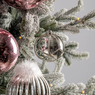 Silver Glass Ball Ornament - ironyhome