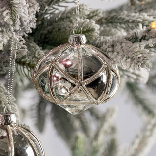 Silver Glass Onion Ornament - ironyhome