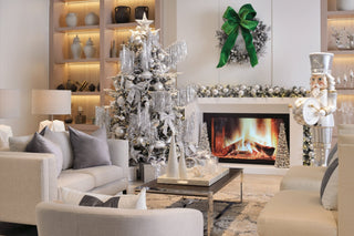 Silver & White Christmas Ornament Boxed Kit - Irony Home