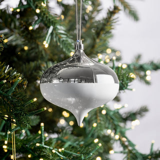Silver & White Onion Ornament - Irony Home
