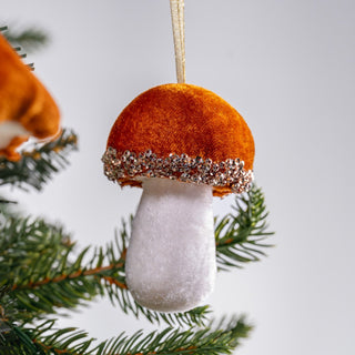 Small Amber Mushroom Ornament - ironyhome