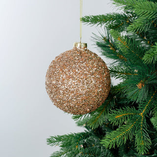 Sparkling Champagne Bejeweled Ball Ornament - ironyhome