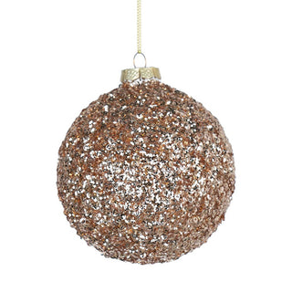 Sparkling Champagne Bejeweled Ball Ornament - ironyhome