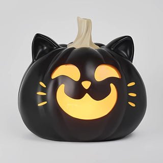 Spooky Cat LED Halloween Pumpkin Decoration - ironyhome