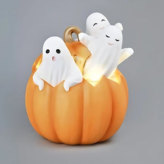 Spooky Ghost LED Halloween Pumpkin - ironyhome