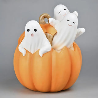 Spooky Ghost LED Halloween Pumpkin - ironyhome