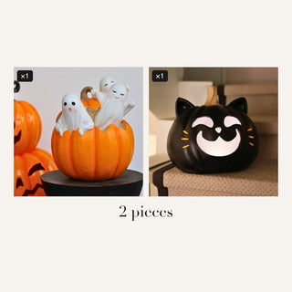 Spooky LED Pumpkin Pair: what's in the set, 2 pieces
