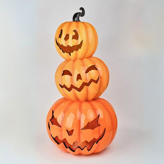 Stacked Jack O'Lanterns LED Halloween Pumpkins - ironyhome