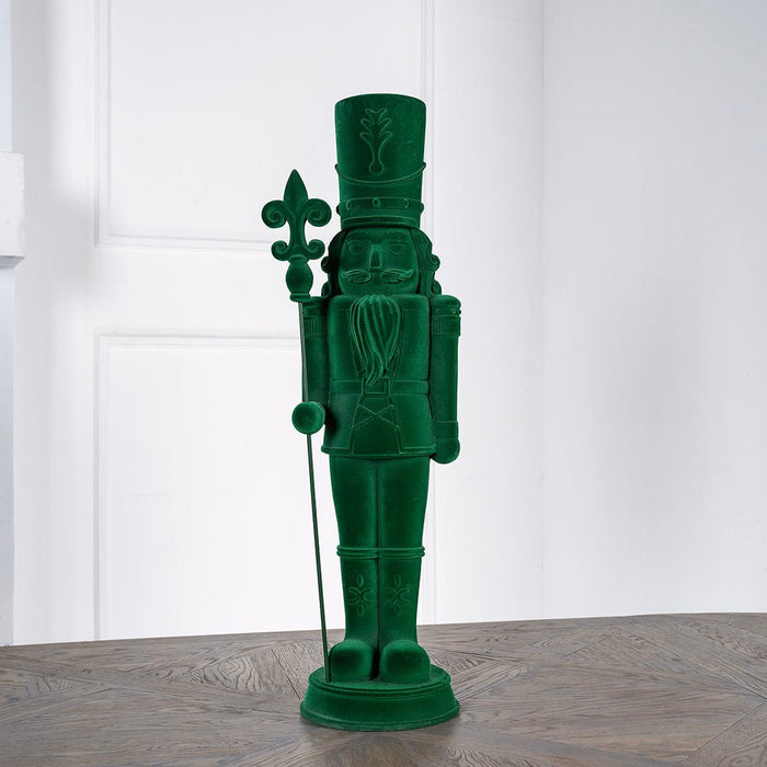 Standing Nutcracker Table Top in a Velvet Finish - ironyhome