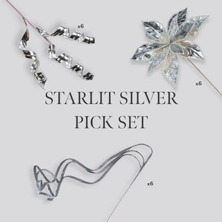Starlit Silver Pick Set - Irony Home