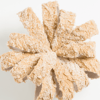 Taupe Glitter Flower Pick - Irony Home