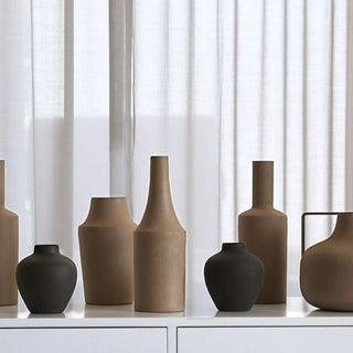 Textured Contemporary Bottle Vase - ironyhome