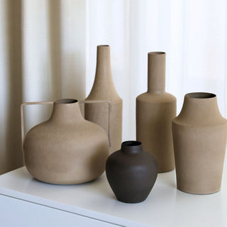 Textured Contemporary Bottle Vase - ironyhome