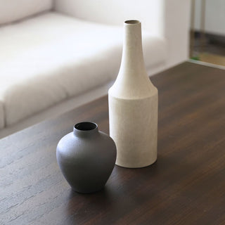 Textured Rounded Contemporary Bottle Vase - ironyhome