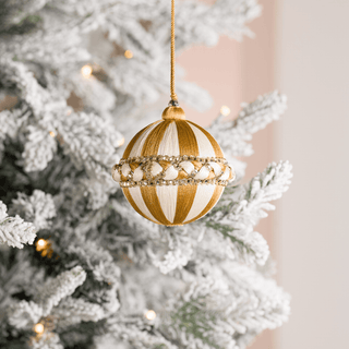 Thread Ball – White & Gold - Irony Home