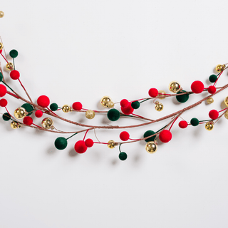 Traditional Mini Ball Christmas Garland - Irony Home