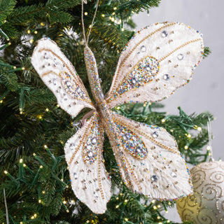 Velvet Starburst Butterfly Clip - on Ornament - ironyhome