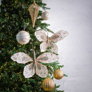 Velvet Starburst Butterfly Clip - on Ornament - ironyhome