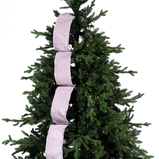 Velvet Tree Ribbon with Silver Trim - ironyhome