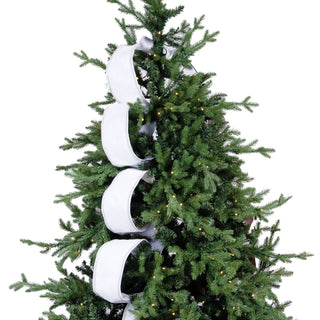 Velvet Tree Ribbon with Silver Trim - ironyhome