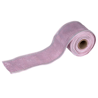 Velvet Tree Ribbon with Silver Trim - ironyhome