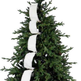 Velvet Tree Ribbon with Silver Trim - ironyhome