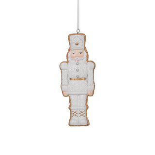 White Cookie Soldier Holiday Ornament - ironyhome