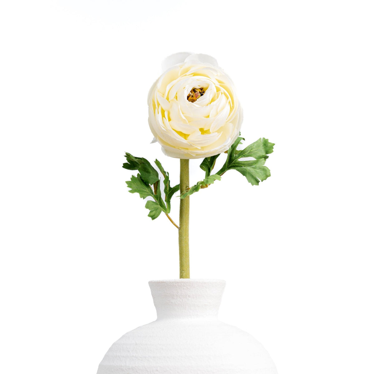 White Faux Ranunculus