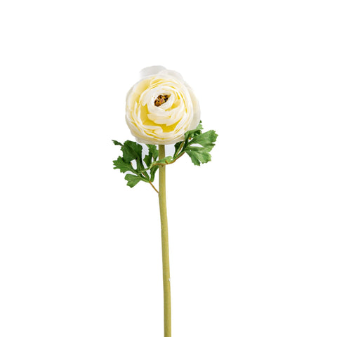 White Faux Ranunculus - ironyhome