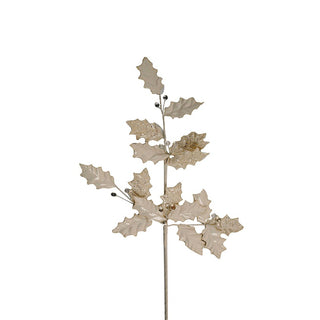 White Frosted Winter Foliage Pick - ironyhome