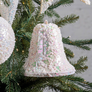 White Iridescent Christmas Ornament Boxed Kit - Irony Home