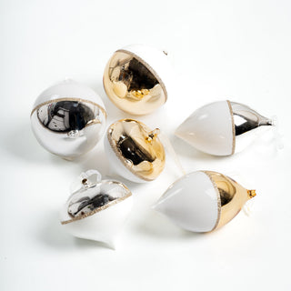 White & Silver Ornament Set - ironyhome